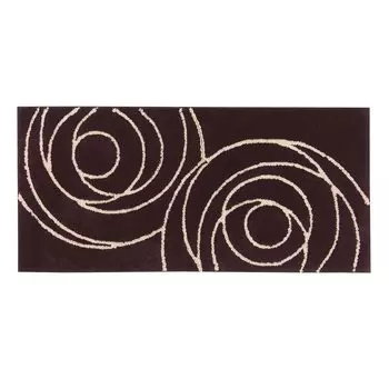 Коврик Senko Genesee 55 x 120 см, коричневый, кухонный, прихожая, антибактериальный, устойчивый к запахам, моющийся, сделано в Японии 27256 M+home Прибл. коричневый