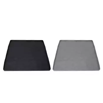 Коврик силиконовый для холодильника профессиональный устойчивый к царапинам и утечкам коврик под стиральную машину для стирки Black