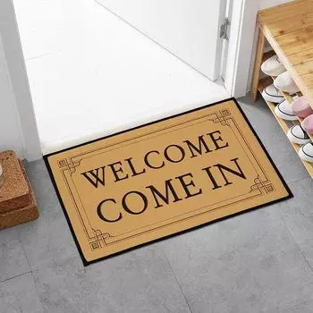 Коврик у двери, нескользящий полиэстеровый коврик у входа, коврик для пола в помещении и на улице, легко чистится, можно стирать в стиральной машине, подходит для дома, 40cmx60cm