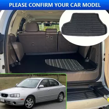 Коврик в багажник автомобиля для Hyundai Elantra Verna 2006~2012 Dodge Attitude Brio 2012 2010 2009, устойчивый к высоким температурам, часть коврика для хранения