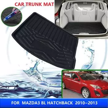 Коврик в багажник автомобиля для Mazda3 Mazda 3 BL Hatchback 2010~2013 2011 2012 Термостойкий коврик для хранения Аксессуары для интерьера