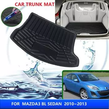 Коврик в багажник автомобиля для Mazda3 Mazda 3 BL Sedan 2010 2011 2012 2013 Термостойкий коврик для хранения Аксессуары для салона автомобиля