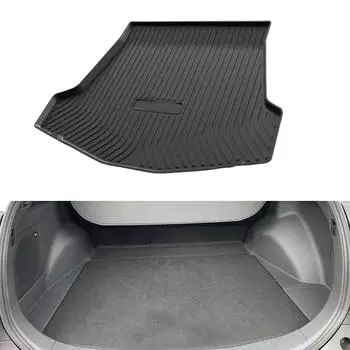 Коврик в багажник автомобиля для Toyota bZ4X EA10 Subaru Solterra 2025 2024 Водонепроницаемый коврик для пола Декоративная панель Аксессуары для лотка