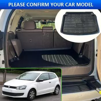 Коврик в багажник автомобиля для VW Volkswagen Polo GTI 5 MK5 6R 2010~2017 2013 2015 термостойкий коврик для хранения автоаксессуары