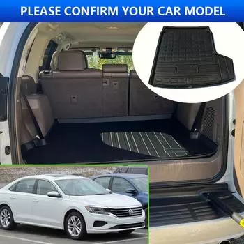 Коврик в багажник автомобиля для VW Volkswagen Passat 2019 2020 2024 2024 2024 Термостойкий коврик для хранения Аксессуары для интерьера