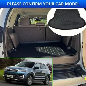 Коврик в багажник для Changan CS55 EV MK1 2017~2024, чехлы для заднего багажника автомобиля, коврик для хранения багажа, подушка для пола, подставка для лотка, аксессуары