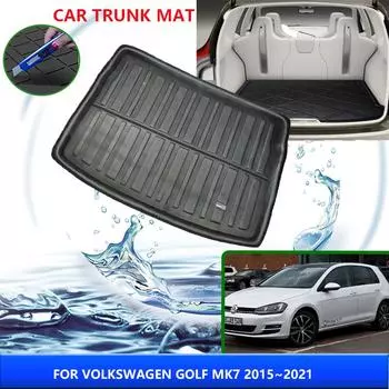 Коврик в багажник для Volkswagen VW Golf 7 Mk7 2015~2024 2017 2018 2020 термостойкий коврик для хранения аксессуары для интерьера