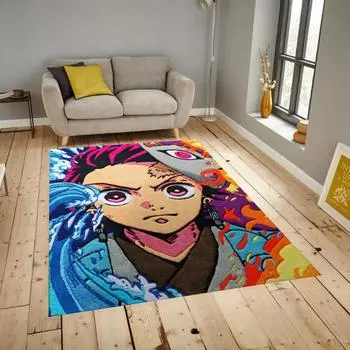 Коврик в стиле аниме, напольный коврик в японском стиле, фанатичный домашний декор, подарок для фанатов аниме, популярный декор для гостиной и спальни 40X60cm-16x24in