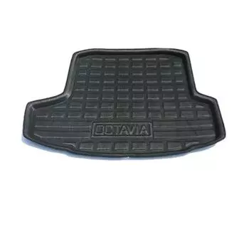 Коврик в задний багажник для Skoda Octavia Mk3 5E Scout Estate 2013~2019 Custom Tray Floor Pad Boot Carg Liner Carpet Cover Accessories чёрный