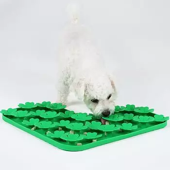Коврик Wakaba для работы с маленьким носом предотвращает раннее образовательное перекусывание скрытое разделение тревожность упражнений PET-TEAM Собаки, кошки, собаки, игрушки, силикон, коврик, яблочный зеленый