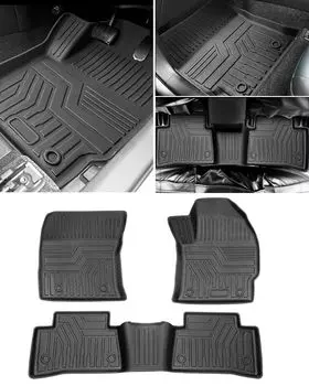 Коврики Cartist для Corolla Cross 10 2WD 3D Car 3D Коврики для 3D COROLA сентябрь 2021 года специально разработаны для второго пятна TPE Custom Easy чёрный
