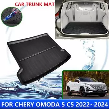 Коврики для багажника автомобиля Chery Omoda 5 C5 Fownix FX 2024 2024 2024 Коврик для хранения Поддоны Накладки на задний багажник Чехлы для грузовых отсеков Аксессуары