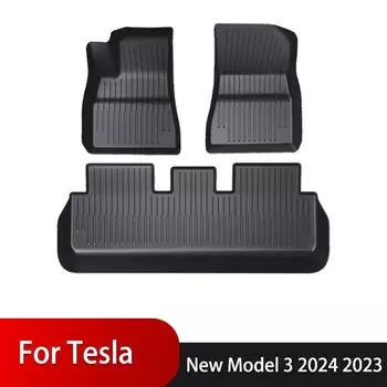 Коврики для багажника Tesla Model 3 TPE водонепроницаемые износостойкие накладки на ноги передний задний коврик багажника новые автомобильные аксессуары Model3 2024