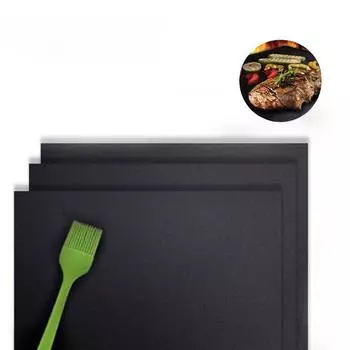 Коврики для гриля с антипригарным покрытием, жаропрочные коврики для гриля, многоразовые принадлежности для барбекю на открытом воздухе, аксессуары для барбекю