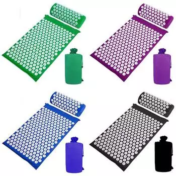 Коврики для йоги Акупунктурный коврик Подушка/коврик Расслабляющий массаж Массаж и релаксация ABS Подушка для облегчения боли в спине, шее и седалищном теле