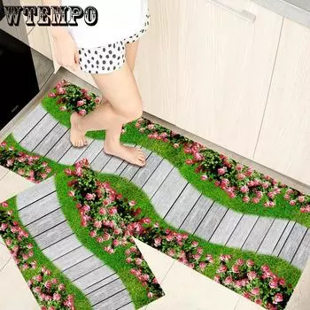 Коврики для кухни с принтом, нескользящие, толстые, мягкие, коврики для кухни, удобные, стоячие, коврики для кухни 40*60CM