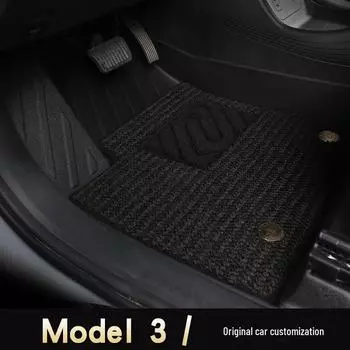 Коврики для пола и багажника Tesla Model 3 TPE - Аксессуары для интерьера TPE trunk pad single piece чёрный