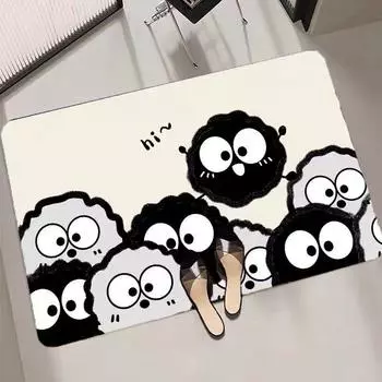 Коврики для пола с диатомовой грязью на дверь ванной комнаты, впитывающие и быстросохнущие, коврики для ног в ванной комнате, мягкие коврики для ног с диатомовой грязью серии Big Eyes 40*60cm