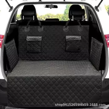 Коврики для собак и домашних животных, универсальные коврики для багажника автомобиля, водонепроницаемые нескользящие подушки, полностью окруженные ковриками для внедорожников Tesla Model Y 2020-2024 чёрный