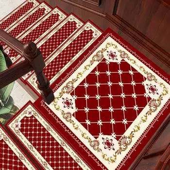 Коврики для ступенек спиральной лестницы можно разрезать на полноразмерные коврики, прохладные и теплые противоскользящие коврики 25x75cm [Rubber without folding]