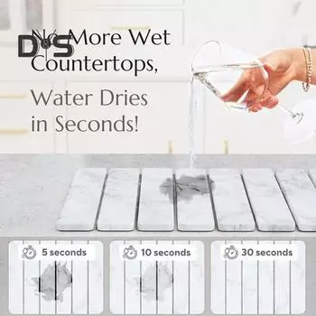 Коврики для сушки посуды, складные диатомовые коврики, быстросохнущие, экологически чистые, абсорбирующие, диатомовые коврики для посуды, бутылок, чашек, многоцелевой кухонной столешницы B 40