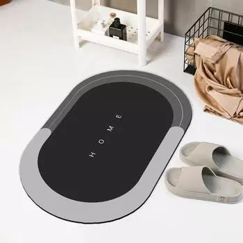 Коврики для ванной из диатомита, впитывающий нескользящий коврик для пола, коврик для ног, быстросохнущий коврик для душа и туалета, моющийся