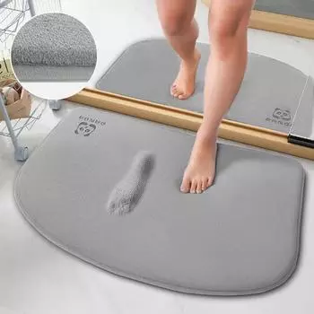 Коврики для ванной из пены с эффектом памяти, противоскользящий коврик для душа, мягкая подкладка для ног из кораллового флиса, впитывающий коврик для ванной, моющийся коврик для входной двери S 40X60cm