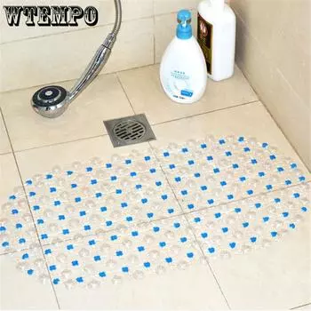 Коврики для ванной из ПВХ с противоскользящим покрытием, мягкий массажный коврик для душа и ванной, присоска, нескользящий коврик для ванной, большой прямоугольный коврик белый