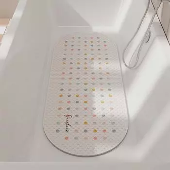 Коврики для ванной из ПВХ с противоскользящим покрытием и присосками, большая ванна, безопасный душ, напольный коврик, 40x100 см 40X100CM