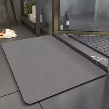 Коврики для ванной комнаты Водопоглощающие быстросохнущие грязеотталкивающие противоскользящие диатомовые грязевые коврики 40*60cm