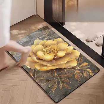 Коврики для ванной комнаты, впитывающие воду, противоскользящие, протирающие подушечки для ног, коврики для туалета, диатомовая грязь, быстросохнущие 40*60CM