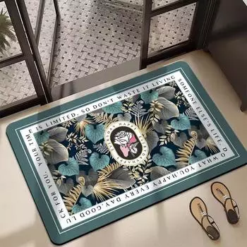 Коврики для ванной в скандинавском стиле, впитывающие воду, быстросохнущие и устойчивые к грязи, противоскользящие коврики для ног, коврики для ног с диатомовой грязью 40*60cm