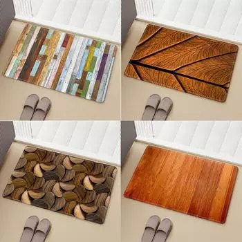 Коврики для входа в дом, деревянные доски, коврики для гостиной, молитвенные коврики, ножки, кухонные коврики для ванной комнаты, дверные коврики 40x60cm