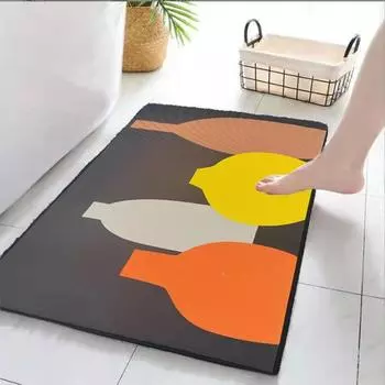 Коврики для входной двери с героями мультфильмов, милые коврики для домашних животных в том же стиле, коврики для ванной из кристального бархата 40*60cm