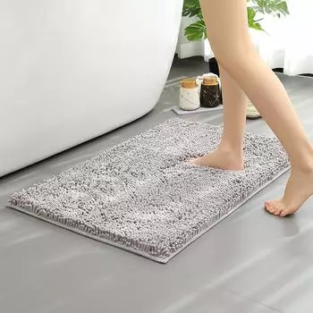 Коврики из шенилла, впитывающие нескользящие коврики для ванной комнаты, коврики для двери в ванную комнату, ковры для ванной комнаты, ковры для кухни 40x60cm синий