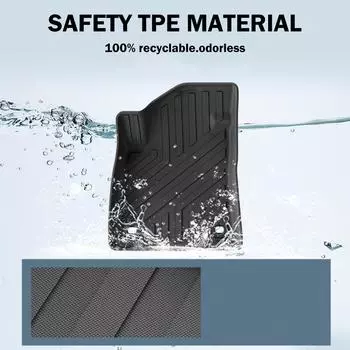 Коврики из термопластичного эластомера подходят для MG4 EV 2025-2025 с левым рулем и правым рулем. Напольные коврики из термопластичного эластомера для всех погодных условий.