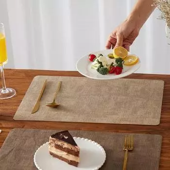 Коврики под стол из искусственной кожи, внутренние коврики под стол для обеденного стола, наружные коврики под стол, каминные коврики, индивидуальные квадратные нескользящие моющиеся коврики для стола для дома кофейный