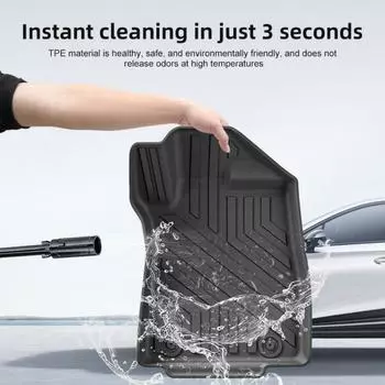 Коврики TPE для пола, напольные ковры, подходят для MG ZS EV 2025-2025 с правым рулем, индивидуальные всепогодные напольные покрытия TPE