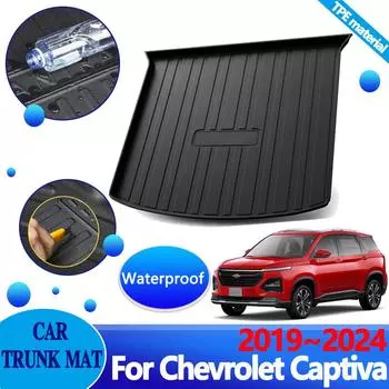 Коврики в багажник автомобиля для Chevrolet Captiva, аксессуары 2019 ~ 2023 2024 Baojun 530 CN202S, ковер с подкладкой, защитный коврик для хранения из ЭВА TPE