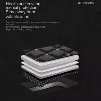 Коврики в багажник автомобиля из искусственной кожи для Mitsubishi Grandis Lancer Eclipse, детали интерьера, автомобильные аксессуары, ковры для всех моделей коричневый