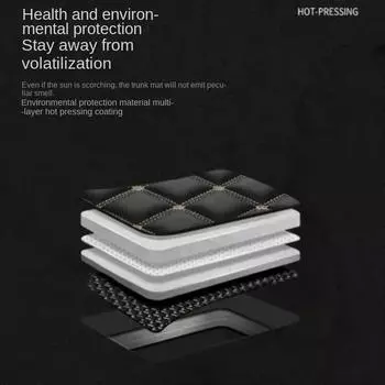 Коврики в багажник автомобиля из искусственной кожи для Chrysler 300C Grand Voyager Sebring, детали интерьера, автомобильные аксессуары, коврики для всех моделей 300C 2004-2005 чёрный