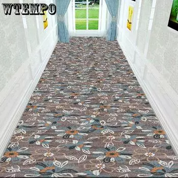 Ковровое покрытие для отеля, напольный коврик, прихожая, коридор, лестница, 3D, длинная полоса, домашний ковер W80*H200CM