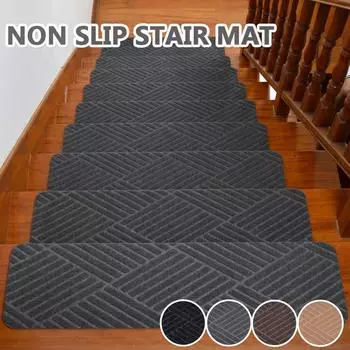 Ковры для лестниц, коврики для пола, нескользящая защитная крышка, ступенька лестницы 762x203mm-1 хаки