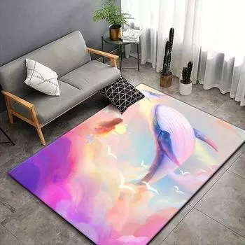 Ковры «Киты и девочки» для гостиной, коврик для йоги, кухонные аксессуары, аксессуары для ванной комнаты, декор детской комнаты, коврик для ванной комнаты 40cm by 60cm