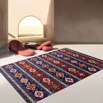 Ковры Персидский винтажный ковер для гостиной Коврик для спальни Нескользящие коврики Абсорбент Бохо Марокко Этнический ковер в стиле ретро 160x240 50*80cm