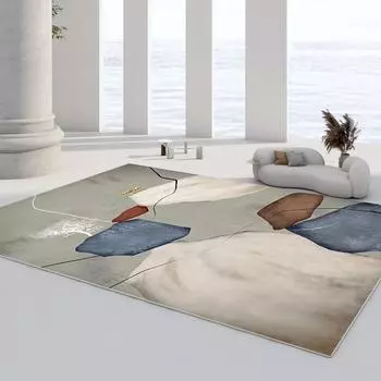 Ковры в скандинавском стиле для украшения гостиной, геометрические абстракции, ковры для спальни, нескользящие коврики для дивана, детские ковры 80x120cm