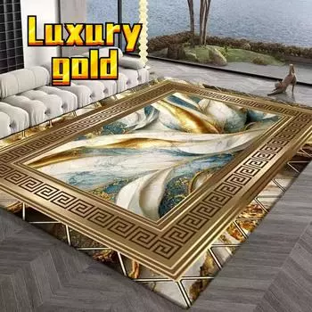 Ковры в скандинавском стиле для украшения гостиной, домашний мраморный золотой ковер для столовой, ковры для комнат, спальни, большие ковры для журнального столика 60x90cm 23.6x35.4in