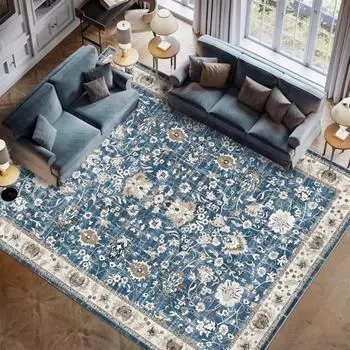 Ковры в стиле бохо, моющиеся, винтажные, современные, нейтральные, большие, фланелевые, для столовой, гостиной, спальни, фермерского дома, нескользящие коврики 40X60cm-16x24in