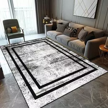 Ковры в стиле ретро в скандинавском стиле для декора гостиной, большие ковры для спальни, мягкие нескользящие фланелевые коврики для пола, украшения дома, боковые части дивана 60x90cm door mat