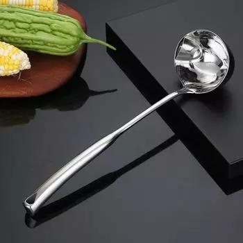 Ковш для сепаратора жира, ковш для сепаратора масла из нержавеющей стали 18/8, ковш для супа, 12,6-дюймовый сепаратор для соуса, пищевого жира, сито для удаления кулинарного жира